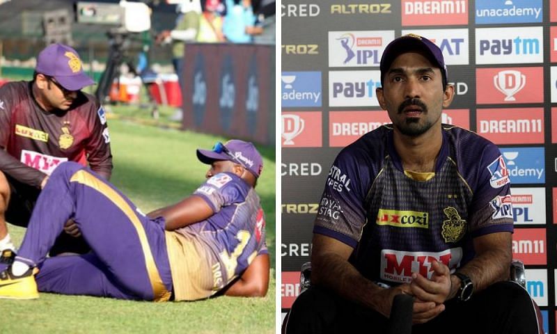 Dinesh Karthik shares an update on Andre Russell&#039;s injury