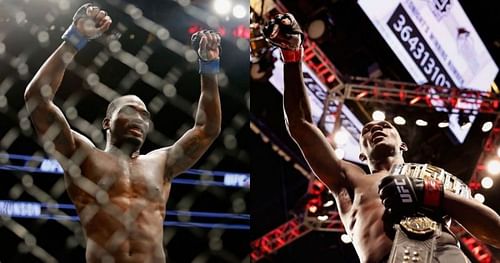 Derek Brunson (left) & Israel Adesanya (right)