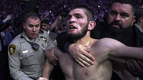 Wild scenes followed the Khabib Nurmagomedov vs. Conor McGregor fight at UFC 229 as neither man seemed happy to stop their clash