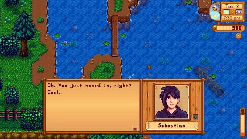 Sebastian is an NPC from Stardew Valley. He can be married and interacted with to increase the relationship (Image via Stardew Valley)