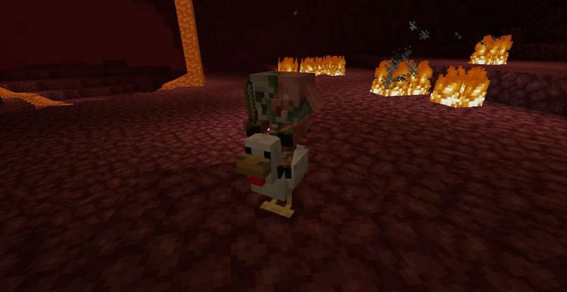 Chicken jockey (Image via Mojang)