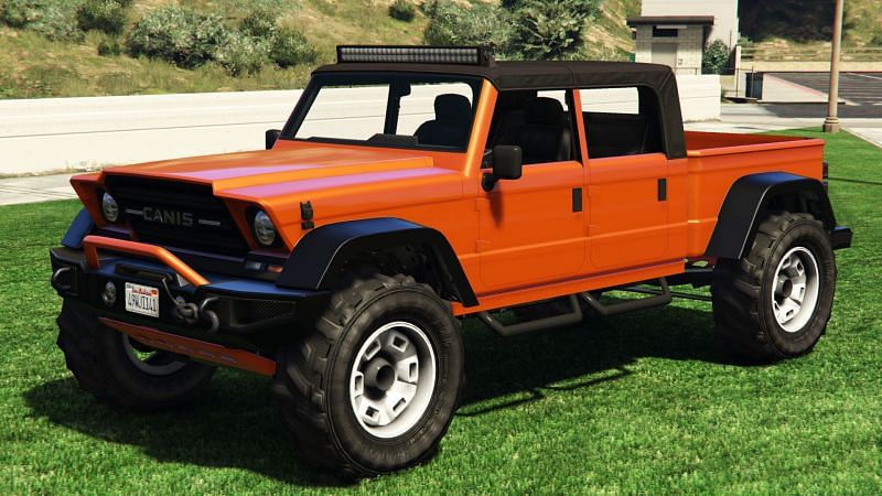 Here is the Kamacho, one of the cheaper off-road cars (Image via Rockstar Games)