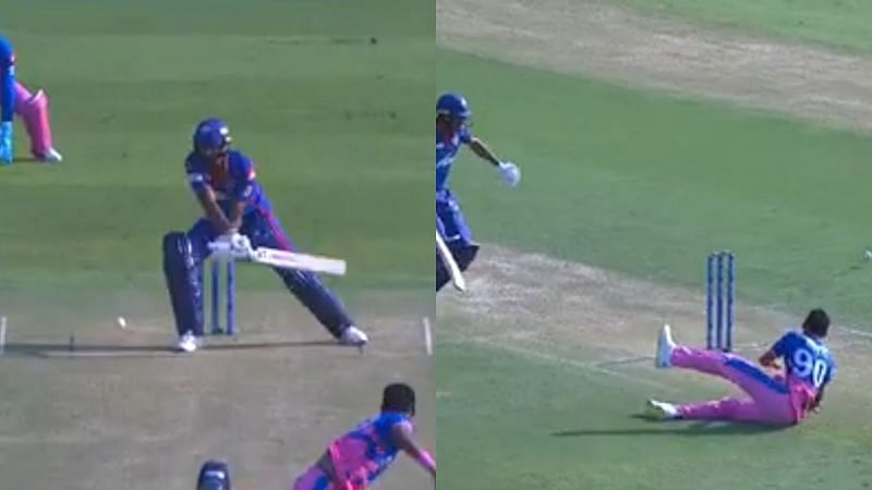 IPL 2021: [Watch] Hilarious scenes in Abu Dhabi as Ashwin misses a reverse paddle and RR fluff a foolish run out