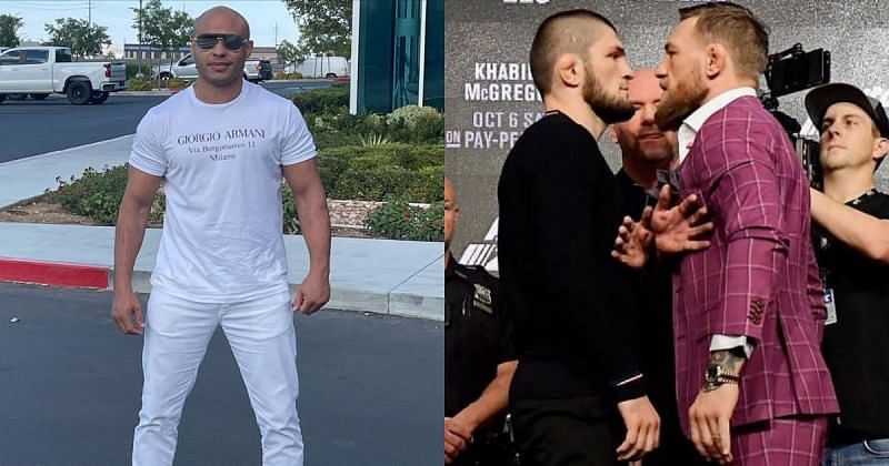 Ali Abdelaziz(left), Khabib Nurmagomedov and Conor McGregor (right) [Left Image Courtesy: @aliabdelaziz000 on Instagram]