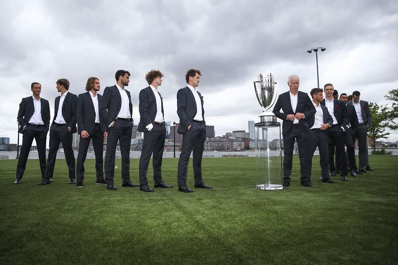 Laver Cup 2021 - Preview all players assembling for a photoshoot