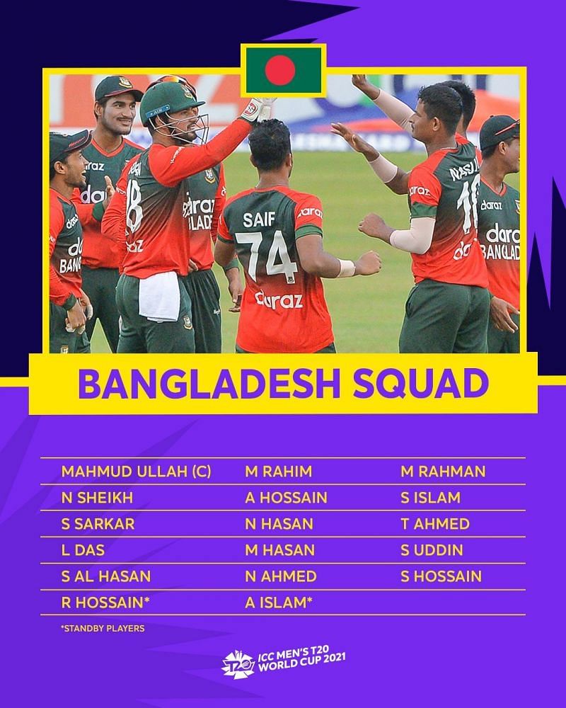 Ban T20 Wc 2022 Bangladesh Announce Squad For T20 World Cup 2022 Latest Cricket News Of Today 9986