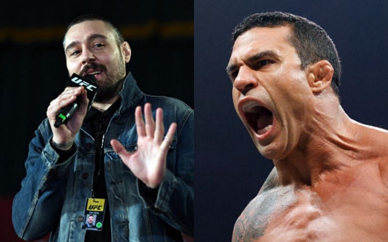 Dan Hardy (left) seemingly disagrees with people such as MMA veteran Vitor Belfort (right) who want oblique kicks to be banned