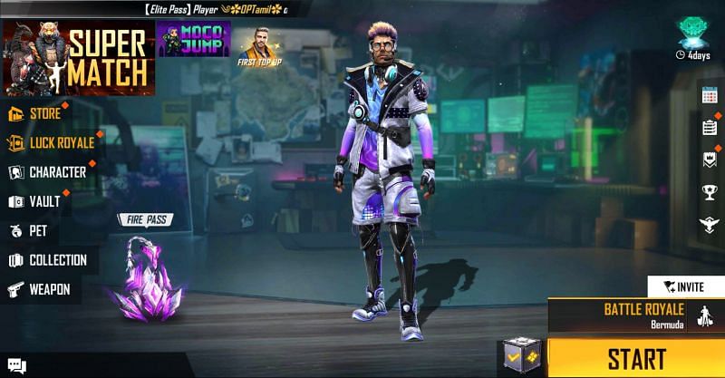 Open the events area in Free Fire (Image via Free Fire)