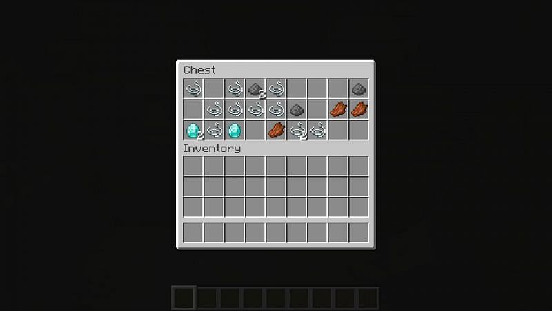 Loot found in one chest of the temple (Image via Minecraft)