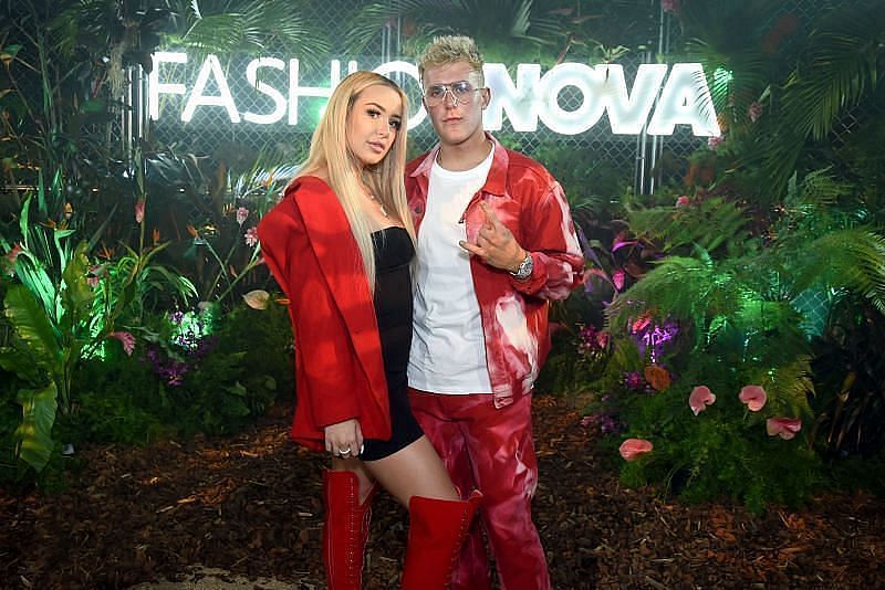 Jake Paul and Tana Mongeau when they were dating each other