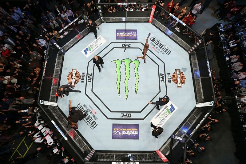 UFC Octagon: The stage is set for UFC Fight Night: Brunson vs. Till