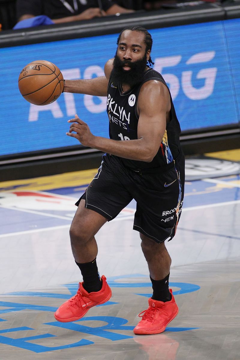 James Harden (#13) of the Brooklyn Nets