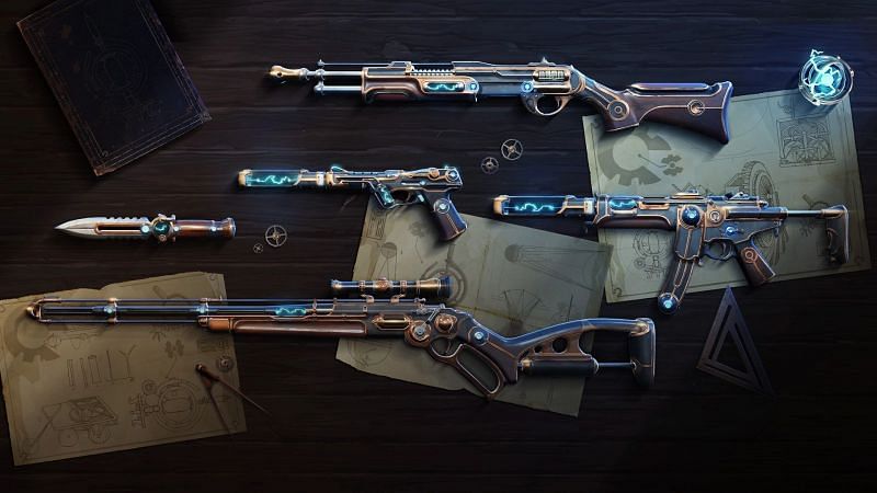 The Magepunk bundle gun collection (Image via Riot Games)
