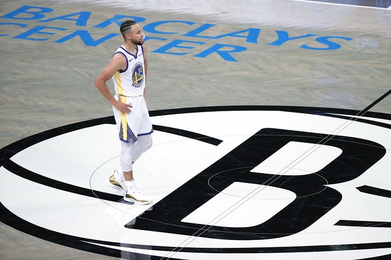 Stephen Curry in action during an NBA game.