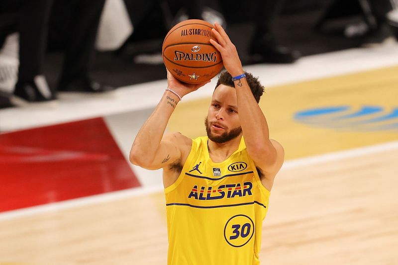 Stephen Curry at the 2021 NBA All-Star Game