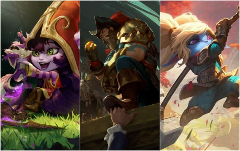 Lulu, Gangplank, Poppy - three extremely versatile champions (Images via Riot Games)