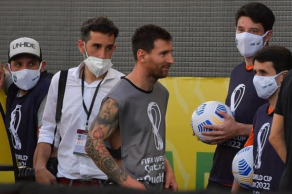 What Lionel Messi said to health authorities as Brazil v Argentina is suspended