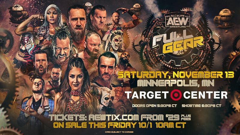 The latest poster of AEW Full Gear PPV 2021