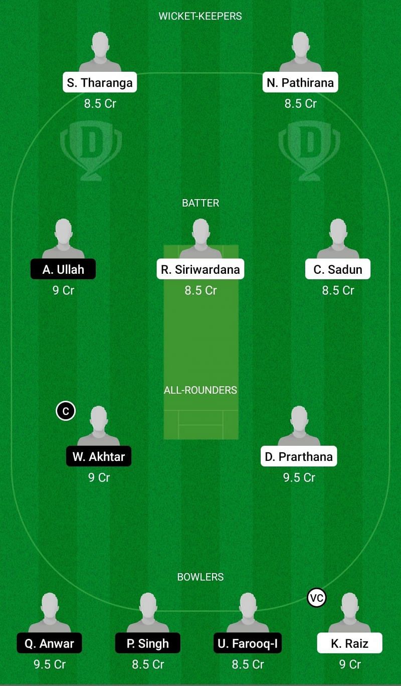 SLL vs BCP Dream11 Team - 1