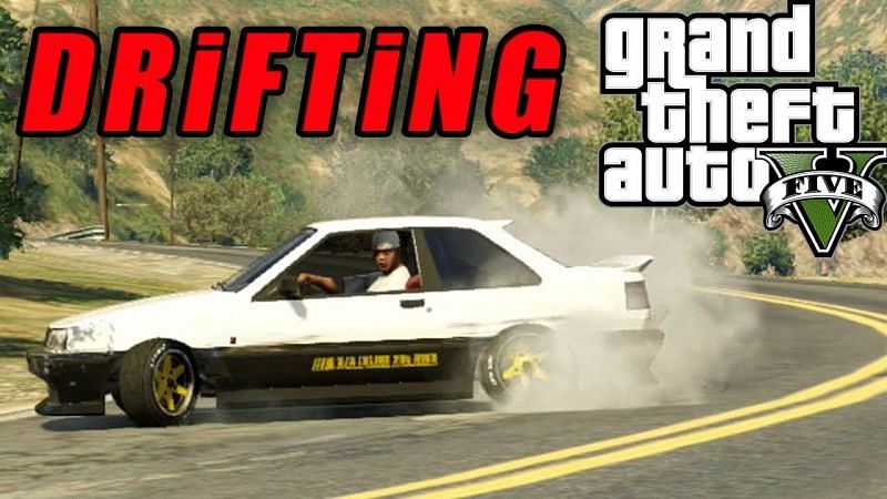 Drifting in GTA Online (Image via Youtube @Two Awesome Gamers)