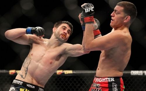 Carlos Condit (left); Nick Diaz (right)