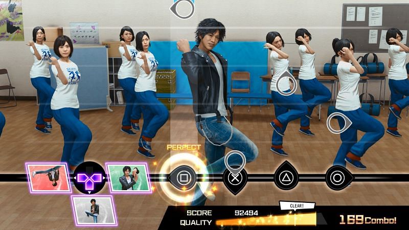 The new dance practice minigame in highschool (Image via SEGA)