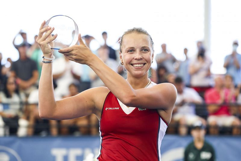 Anett Kontaveit won her second title this year at the Cleveland Open.