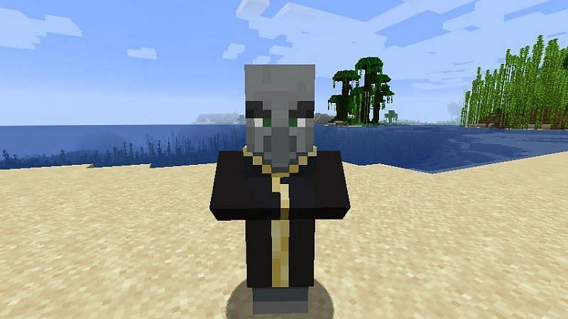 Evokers are Illagers that cast spells and a difficult to defeat (Image via Minecraft)