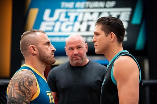 Alexander Volkanovski (left) and Brian Ortega (right) [Photo via @alexandervolkanovski on IG]