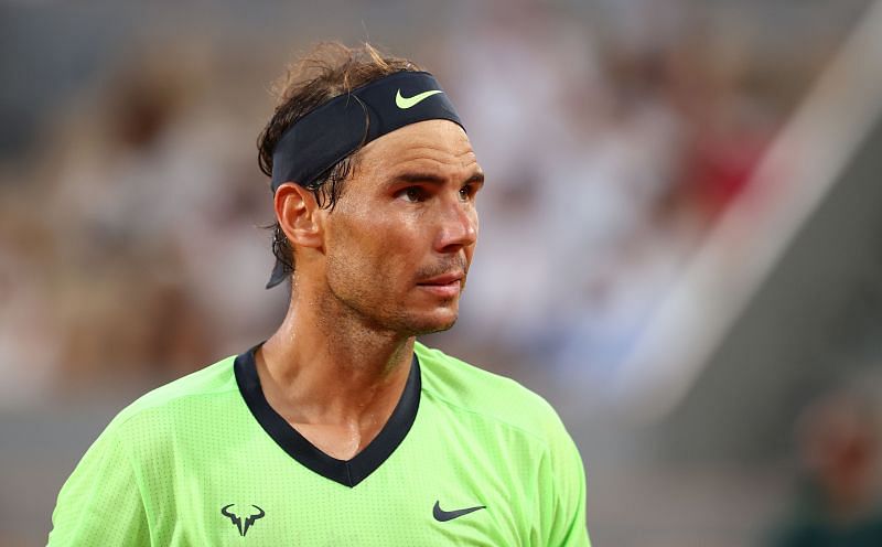 Rafael Nadal at the 2021 French Open
