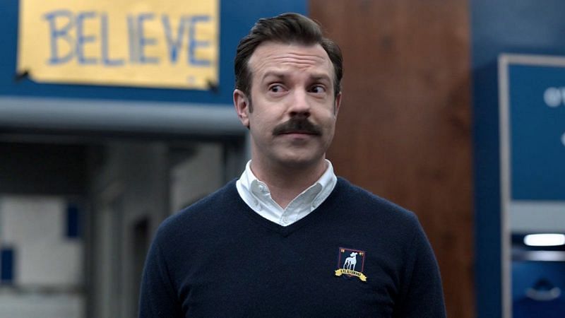 Jason Sudeikis in and as Ted Lasso (Image via Apple TV+)