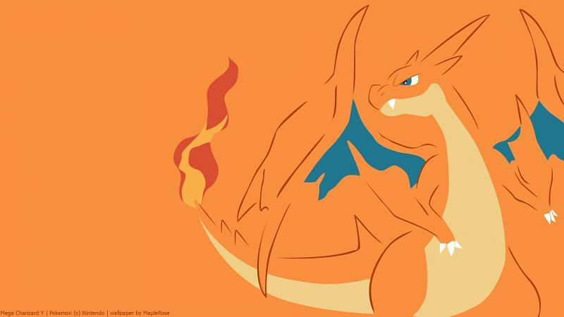 Artwork depicting Mega Charizard Y (Image via The Pokemon Company)