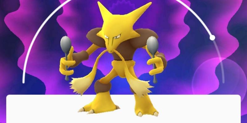 A trainer&#039;s Alakazam in Pokemon GO (Image via Niantic)