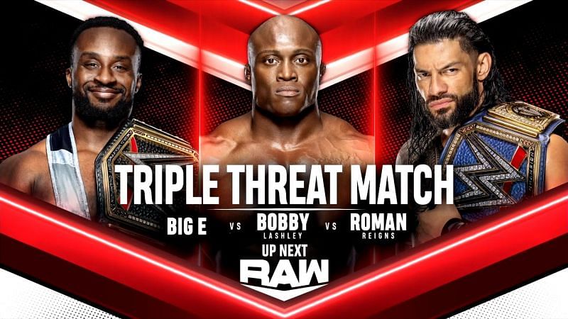Roman Reigns, Bobby Lashley, and Big E collided on WWE RAW