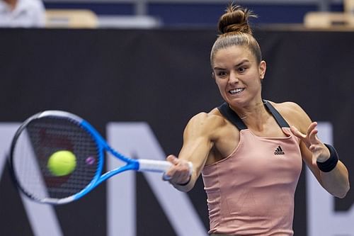 Maria Sakkari at the J&T Banka Ostrava Open 2021