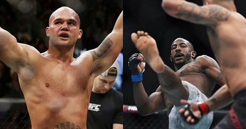 Robbie Lawler (L) gives his take on banning oblique kicks from MMA