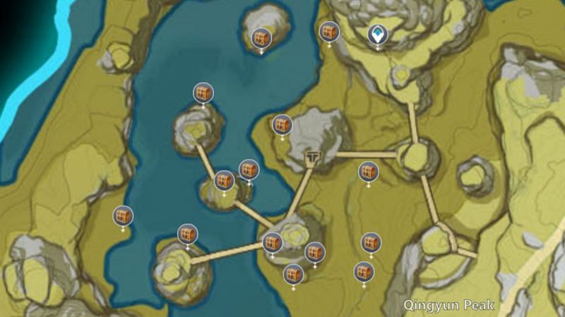 The first area of Mystmoon Chest in Nantianmen (Image via Interactive Map)