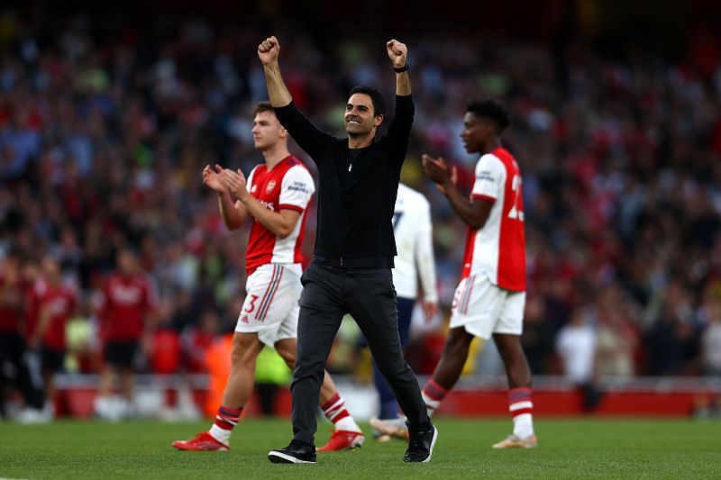 Arsenal manager Mikel Arteta is on a four-game winning streak.