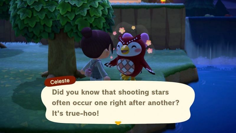 Villagers talking about shooting stars and meteor showers (Image via Hey Poor Player)