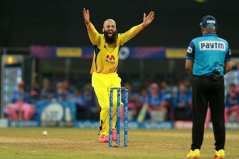 Moeen Ali has bowled just 15 overs for CSK in IPL 2021 [P/C: iplt20.com]