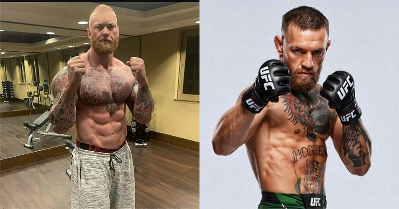 Hafthor Bjornsson (left) and Conor McGregor (right) Image Credit: @thorbjornsson &amp; @thenotoriousmma via Instagram
