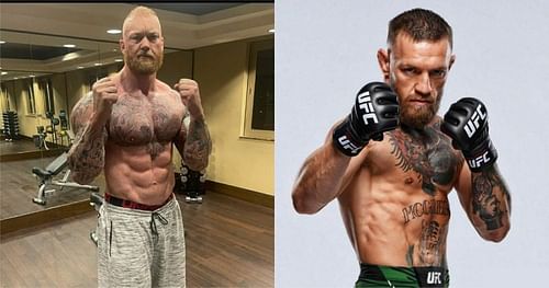 Hafthor Bjornsson (left) and Conor McGregor (right) Image Credit: @thorbjornsson & @thenotoriousmma via Instagram