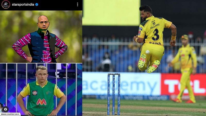 Sam Curran and Suresh Raina&#039;s photos from the IPL 2021 match between Chennai Super Kings and Sunrisers Hyderabad went viral on social media