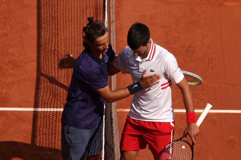 Lorenzo Musetti had to retire due to injury against Novak Djokovic at Roland Garros 2021