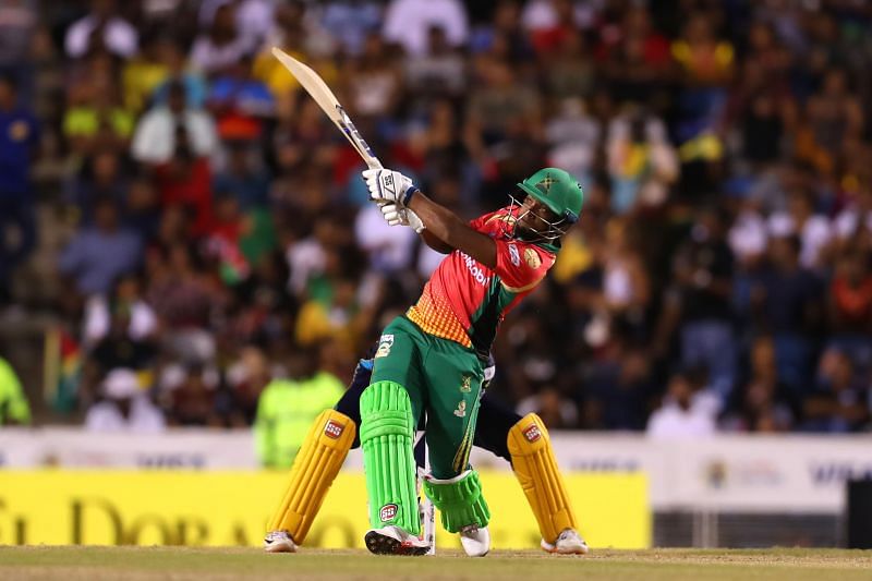 A snap from the CPL 2019 match between the Guyana Amazon Warriors and Barbados Tridents