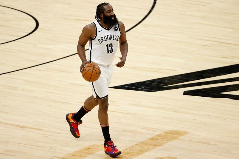 James Harden (#13) of the Brooklyn Nets