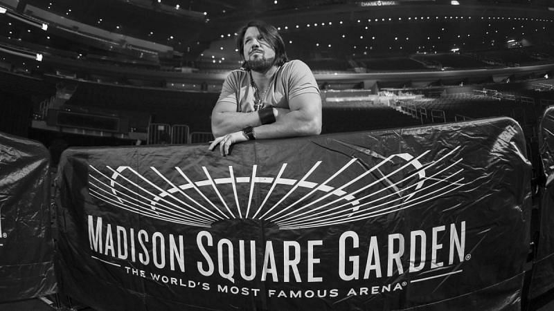 AJ Styles making his first appearance at Madison Square Garden for WWE