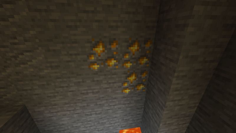 Gold ores (Image via Minecraft)