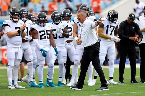 Head Coach Urban Meyer and his Jacksonville Jaguars team