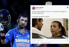 "Will Gautam Gambhir be able to sleep tonight?" - Fans troll former player after BCCI announces that MS Dhoni will mentor Team India during the T20 World Cup